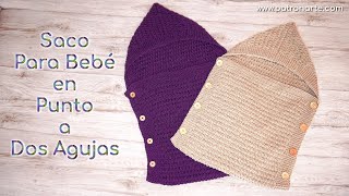 Como tejer un pantalón para bebe a Dos Agujas Tricot Palitos Ajuar paso a paso Parte 1 de 2 [upl. by Anitroc]