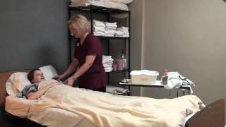 Completing a Bed Bath  CNA State Board Exam Skill [upl. by Ammeg891]