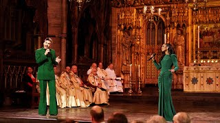 Adam Lambert amp Beverley Knight  quotThe Christmas Songquot Live at Westminster Abbey [upl. by Col589]