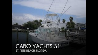 SOLD Used 2001 Cabo 31 Express Sportfish in St Pete Beach Florida [upl. by Harriman]