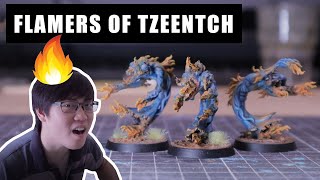 Painting Flamers of Tzeentch [upl. by Ollehcram]