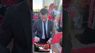 NJ Devils Kurtis MacDermid Signs Autographs On Red Carpet njdevils short shorts [upl. by Dolorita38]