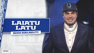 2024 NFL Draft Night 1  Laiatu Latu Media Availability [upl. by Beutler]