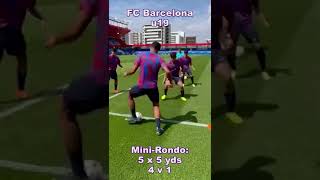 FC Barcelona u19 possession minirondo 4v1 [upl. by Ssidnak]