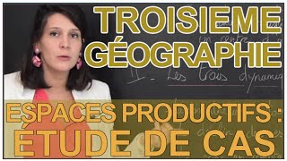 Les espaces productifs  étude de cas  Géographie  3e  Les Bons Profs [upl. by Ansev]