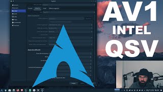 AL FIN AV1 con Intel QSV en OBS STUDIO 30 FFMPEG 61 Arch Linux en gráficas Intel ARC A770 [upl. by Laerdna]