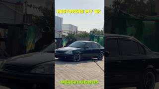 VOOG05 SERIES 01 RESTORING MY EK hondacars automobile minivlogs [upl. by Nueovas726]