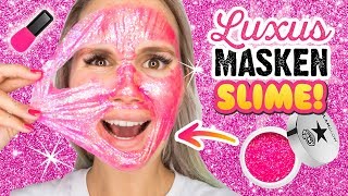 TEUERSTER SLIME aus Gesichtsmasken 120 Euro für SCHLEIM Slime selber machen ohne Kleber Deutsch [upl. by Ayatnwahs]