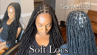 The BEST Way To Do Knotless Soft Locs No Knots No Nail Glue No Got2B  Detailed Softlocs Tutorial [upl. by Kluge]