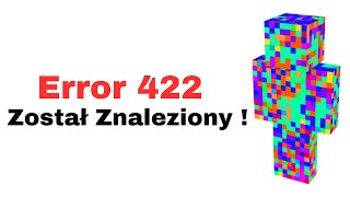 Error 422 Minecraft Horror Error Version  Postać Error 422 znaleziona [upl. by Fairman195]