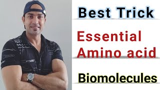 Essential amino acid Learning trick Biomolecules [upl. by Yelreveb250]