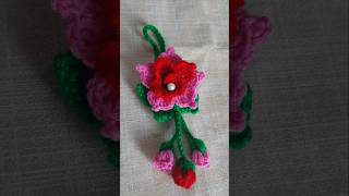 Wonderful flowercrochetwith rose patternsakhisaheli115crochetpatternamigurumitodayparwaticrochet [upl. by Ami]