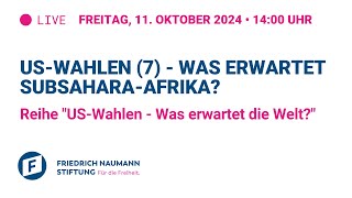 USWahlen 7  Was erwartet SubsaharaAfrika [upl. by Asylem]