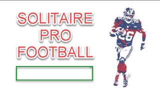 Solitaire Pro Football Unboxing and new seasons [upl. by Elorak]