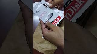 Sandisk pendrive 64gb usb 30 unboxing [upl. by Ahsimot]