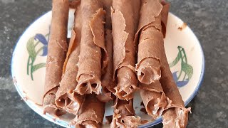 How to make chocolate wafer roll  Chocolate stick at home  Chocolate wafer sticks recipe [upl. by Pilloff391]