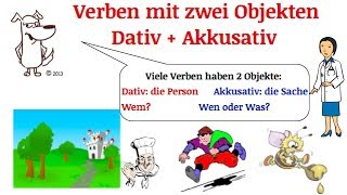 German Grammar  Verben mit Dativ und Akkusativ  Verben mit zwei Objekten  TEIL 4 [upl. by Michaeline959]