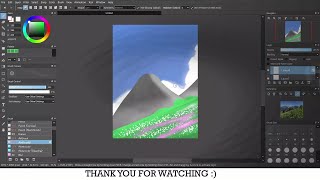 firealpaca tutorial draw mountain in 6 minutes [upl. by Cogswell103]