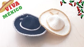 🇲🇽 SOMBRERO DE CHARRO MEXICANO  TUTORIAL PASO A PASO 🇲🇽 [upl. by Anabella]