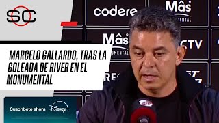 quotNO SÉ SI NOS VA A ALCANZARquot Marcelo Gallardo IMPERDIBLE tras la goleada de River ante Barracas [upl. by Ferdie]