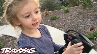 4 Year Old Explains Gravity Using a 116 Slash 4X4 [upl. by Razid898]