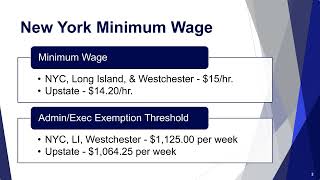 2023 NY Employment Law Update Webinar [upl. by Matheson]