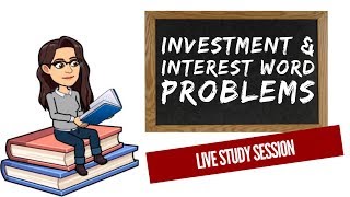 Investment and Interest Word Problems  GUESStimation Technique  Live Study Session [upl. by Buehrer]