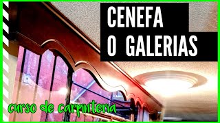 como hacer una CENEFA O CORTINERO DE MADERA GALERIA [upl. by Enyawed]