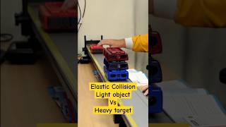 Elastic collision  Light object vs heavy target science elasticcollision physics [upl. by Reagen83]