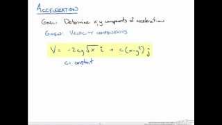 Acceleration Field Given a Velocity Field [upl. by Carlile737]