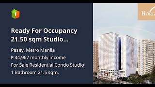 Ready For Occupancy 2150 sqm Studio Residential Condo For Sale in Pasay [upl. by Orvie471]