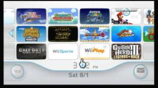 My Homebrewd Wii Menu Test Video [upl. by Netsreik]