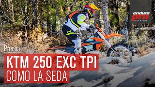 Prueba KTM 250 EXC TPI 2021 [upl. by Eimmaj]