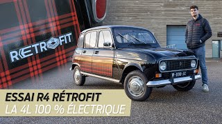 Essai Renault 4 rétrofit  On a essayé la 4L électrique [upl. by Enaywd]