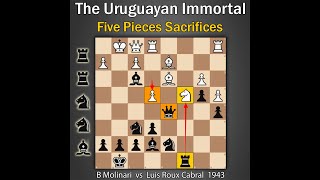 The Uruguayan Immortal  B Molinari vs Luis Roux Cabral 1943 [upl. by Everrs315]