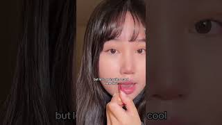 Cool Tone vs Warm Tone Korean Liptint Comparison autumn kbeauty korean makeup shorts trend [upl. by Vharat]