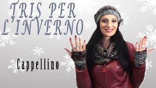 🌸 Tris per LInverno Cappellino 🌸 uncinetto crochet crochè tutorial [upl. by Ilhsa818]