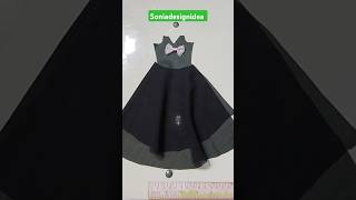 Unique frock cutting tips  double layer frock cutting shortsfeed gawn viralreels shortvideo [upl. by Afihtan]