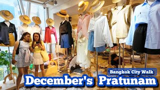 4K 🇹🇭 Bangkok City Walking Tour Decembers​ Pratunam​ in Grand Diamond Plaza allaboutbangkok [upl. by Nodnrb]