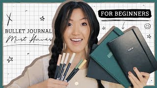 Bullet Journal for Beginners  Which Notebook  Must Haves [upl. by Arutak]