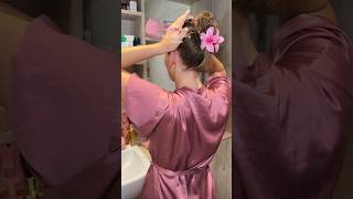 hair oiling routine 👼🏼🎀 hairgrowth haircare haircare hairtips hairgrowthtips asmr hair [upl. by Fabri]