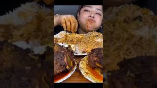 Maddy Eating spicy biryani chicken recipe mukbang big bites [upl. by Mallen391]