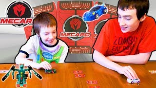 Mecard Action Battling Game From Mattel Awesome Transforming Robot Cars Card Game For Kids [upl. by Namdor338]