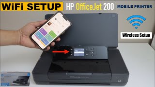 HP OfficeJet 200 Printer WiFi Setup Connect To wireless Network amp Add in iPhone [upl. by Onifur]