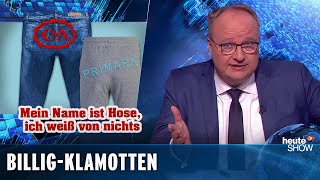 Hauptsache billig Den Preis für unsere Klamotten zahlen andere  heuteshow vom 12062020 [upl. by Elik930]