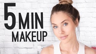 QUICK amp EASY 5 MINUTE MAKEUP TUTORIAL [upl. by Haceber]