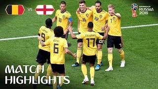 Belgium v England  2018 FIFA World Cup  Match Highlights [upl. by Eniaj]