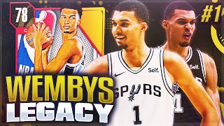 WEMBYS LEGACY 1  START OF NEW SERIES NBA 2K24 MYTEAM [upl. by Todd]