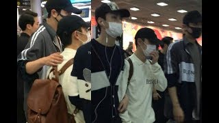 180316 EXO Arrived in Bangkok ChanHun for Kyungsoo [upl. by Llenrup]