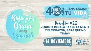 Solo Por Gracia Devocional 14 NOVIEMBRE 2024 [upl. by Maletta498]